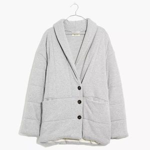 Madewell sweatshirt puffer jacket